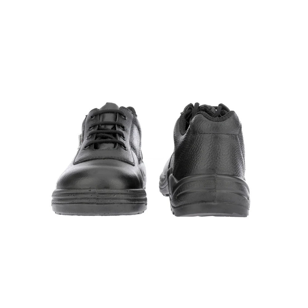 Warrior Black Steel Toe Industrial Safety Shoes for Men Cassino By Liberty - Image 6