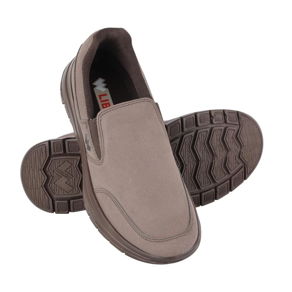 Warrior Brown Non-Lacing Casual Shoes For men Casual-Walk By Liberty - Image 3