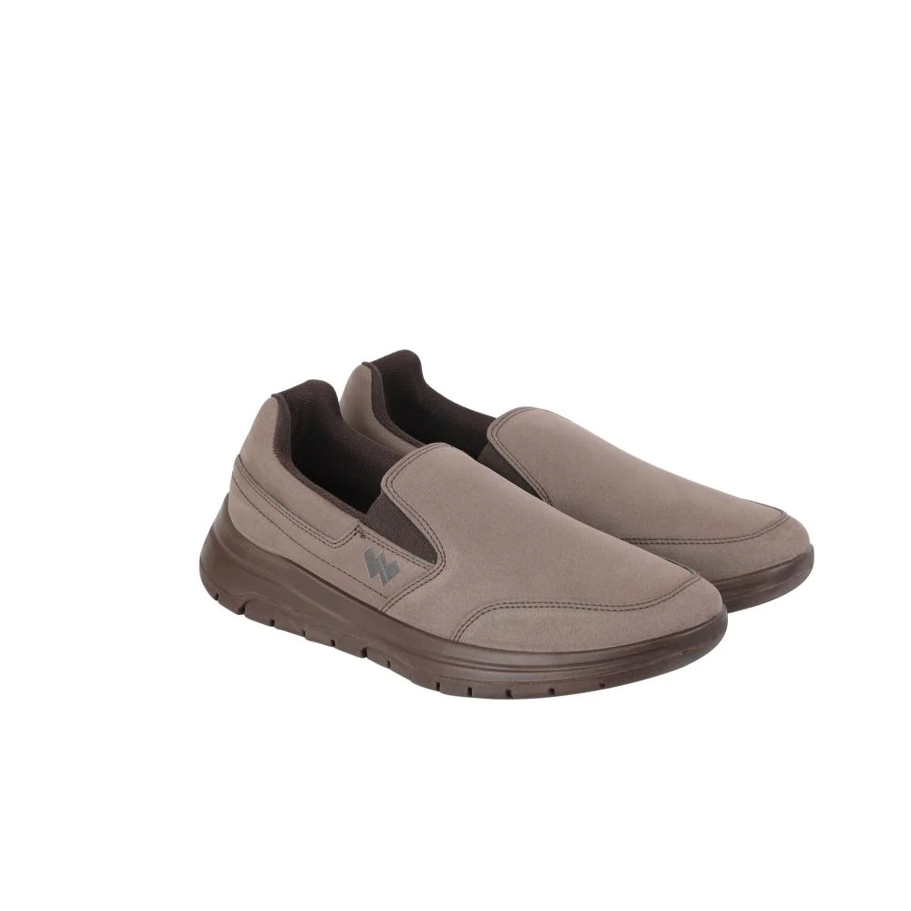 Warrior Brown Non-Lacing Casual Shoes For men Casual-Walk By Liberty - Image 4