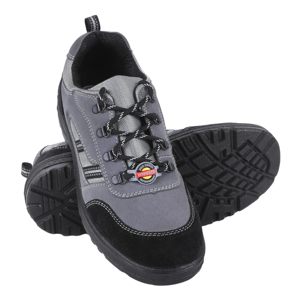 Warrior Grey Steel Toe Industrial Safety Shoe for Men 98-254 By Liberty - Image 5