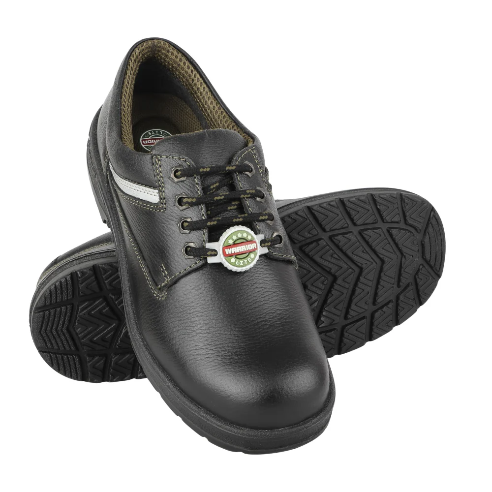 Warrior Olive Green Steel Toe Industrial Safety Shoe for Men LITE By Liberty - Image 6