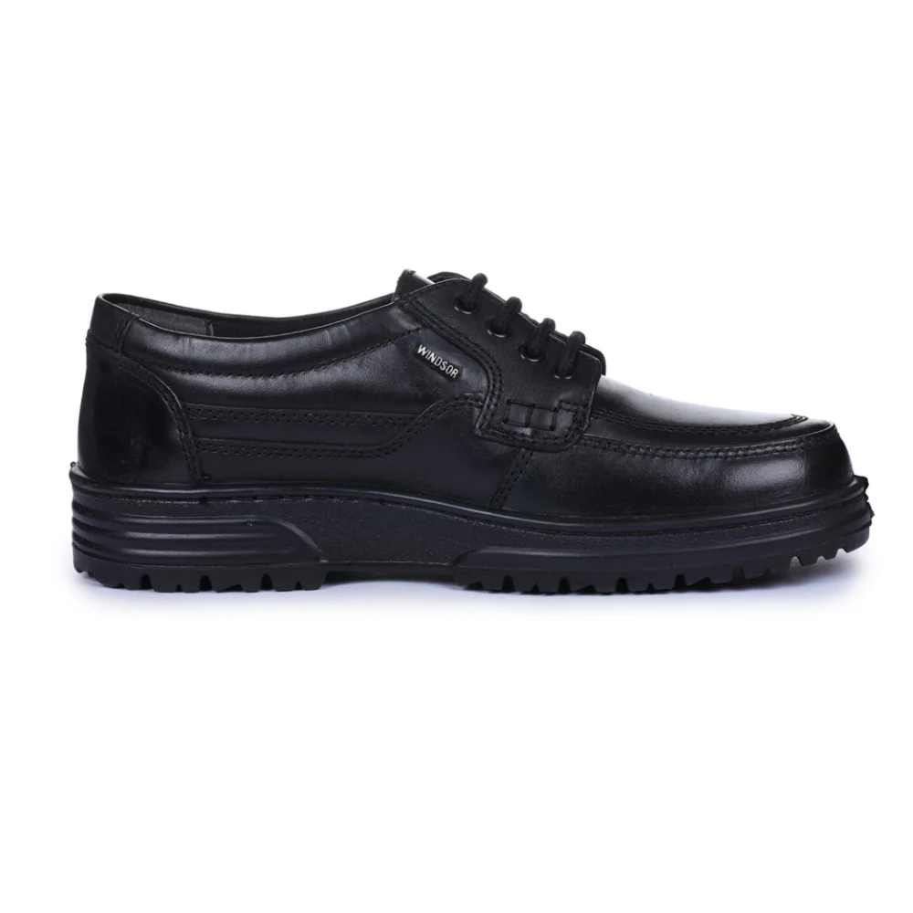 Windsor Black Formal Lacing Shoes For Men 7190-53 By Liberty - Image 2