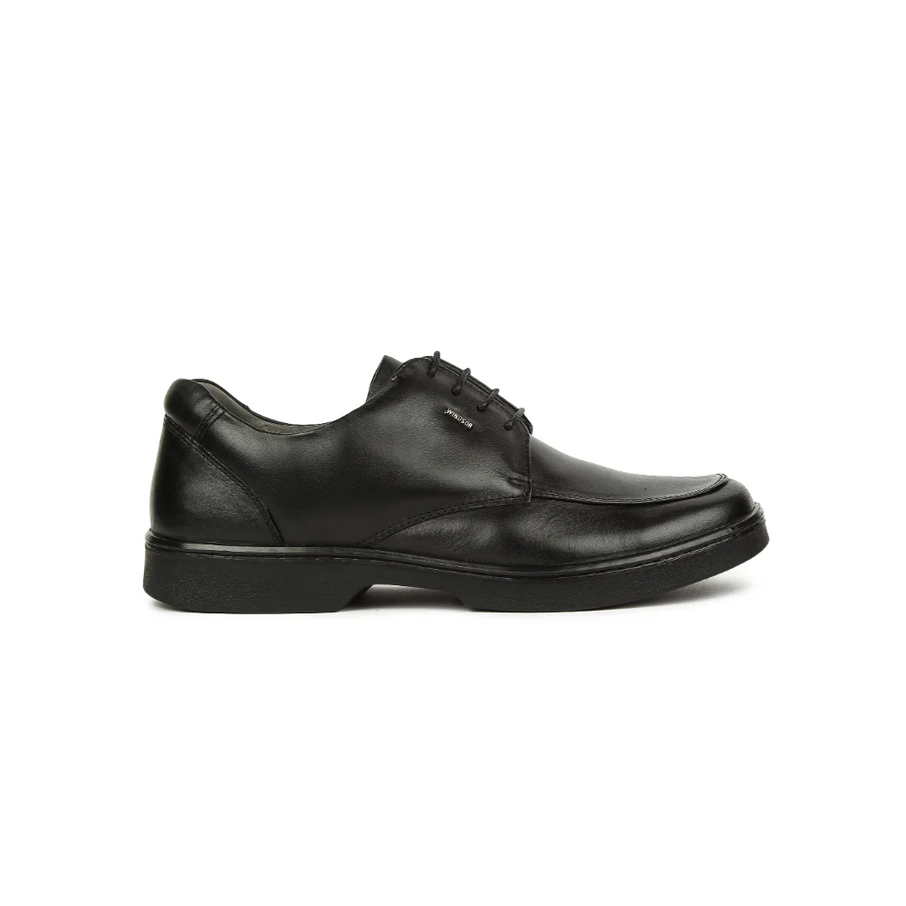 Windsor Black Lacing Formal Shoes For Men 2046-01 By Liberty - Image 2