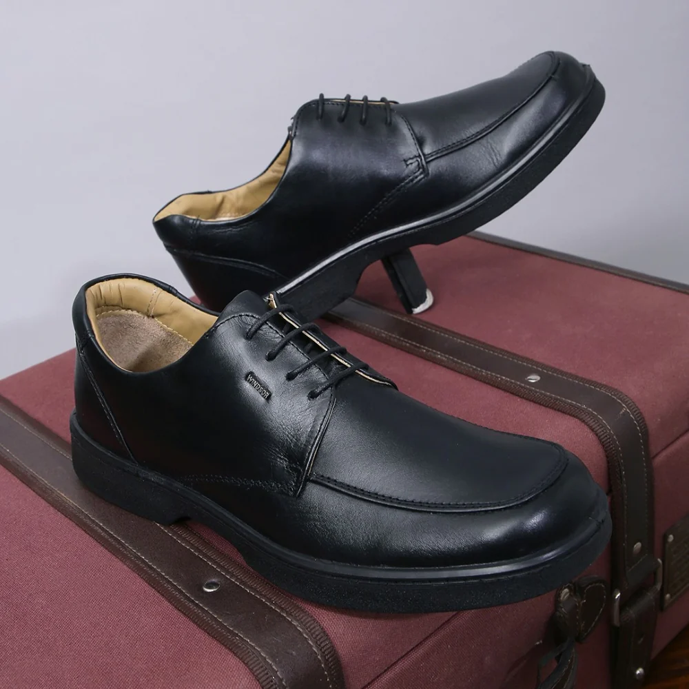 Windsor Black Lacing Formal Shoes For Men 2046-01 By Liberty - Image 3