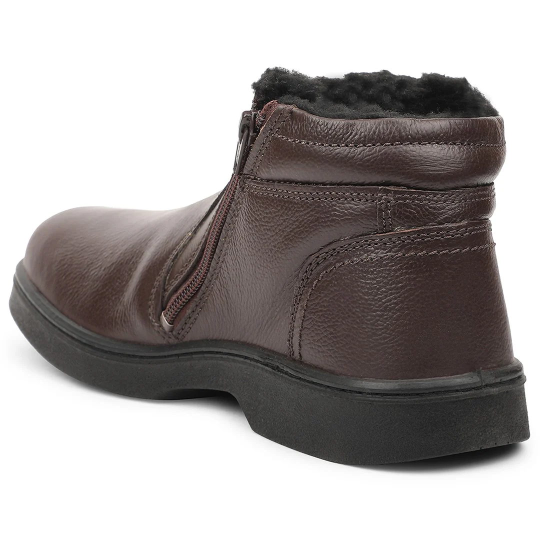Windsor Brown Casual Non Lacing Boots For Mens 2046-133 By Liberty - Image 5