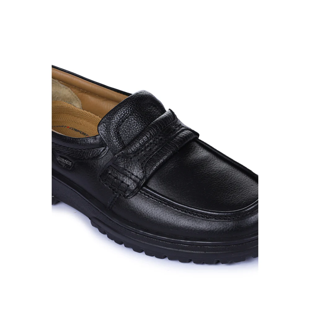 Windsor Black Formal Non Lacing Shoes For Men 7190-54 By Liberty - Image 4